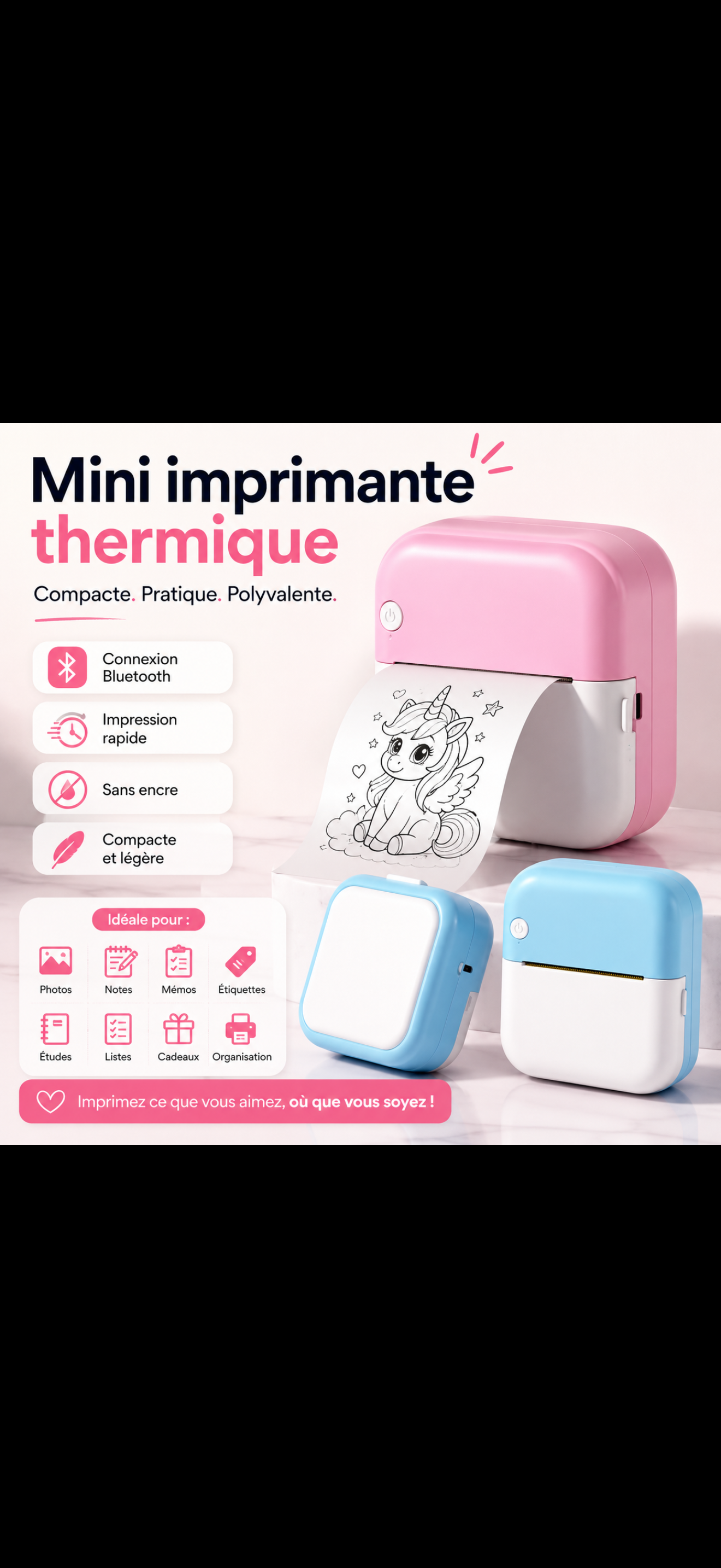 PockPrint™ — Mini imprimante portable Bluetooth