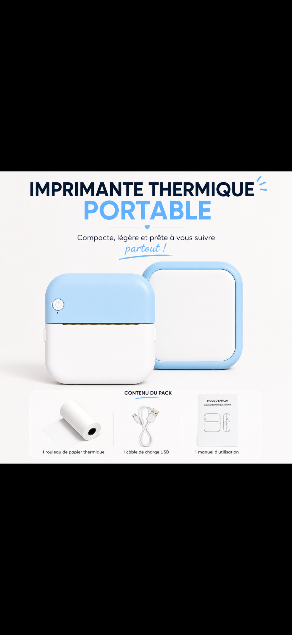 PockPrint™ — Mini imprimante portable Bluetooth